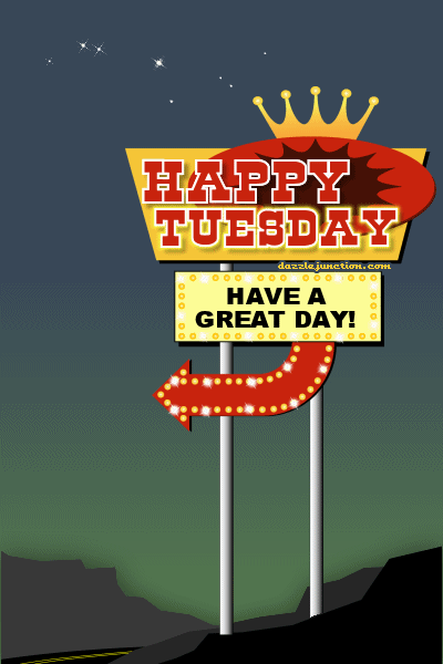 Tuesday Retro Sign