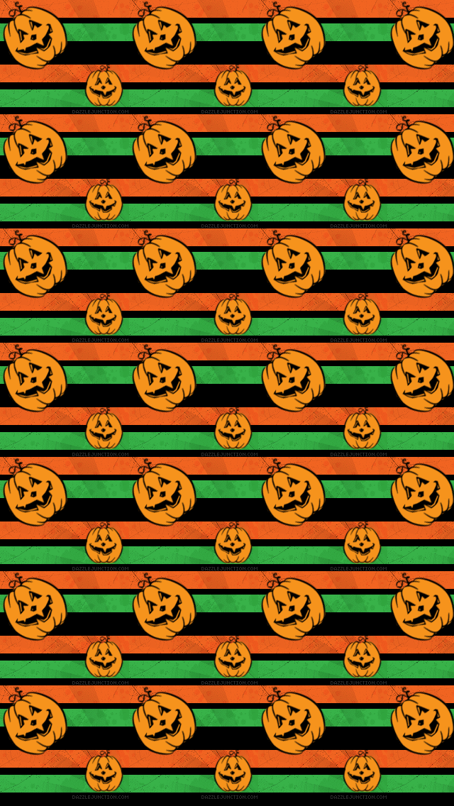 Green Orange Stripe iPhone Wallpaper