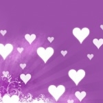 Heart Purple